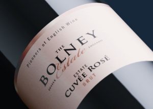 Bolney Cuvee Rose wine label design