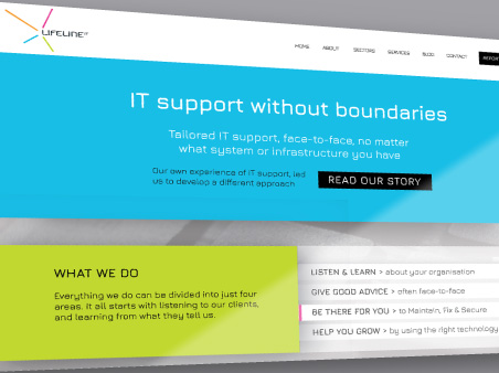 Lifeline IT website page