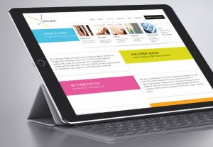 Lifeline IT website on Tablet