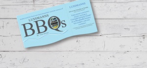 Lussmans restaurant printed invitation