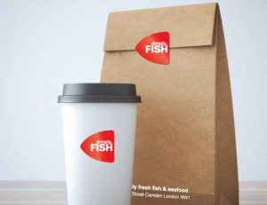 Simply Fish restaurant - takeaway packaging